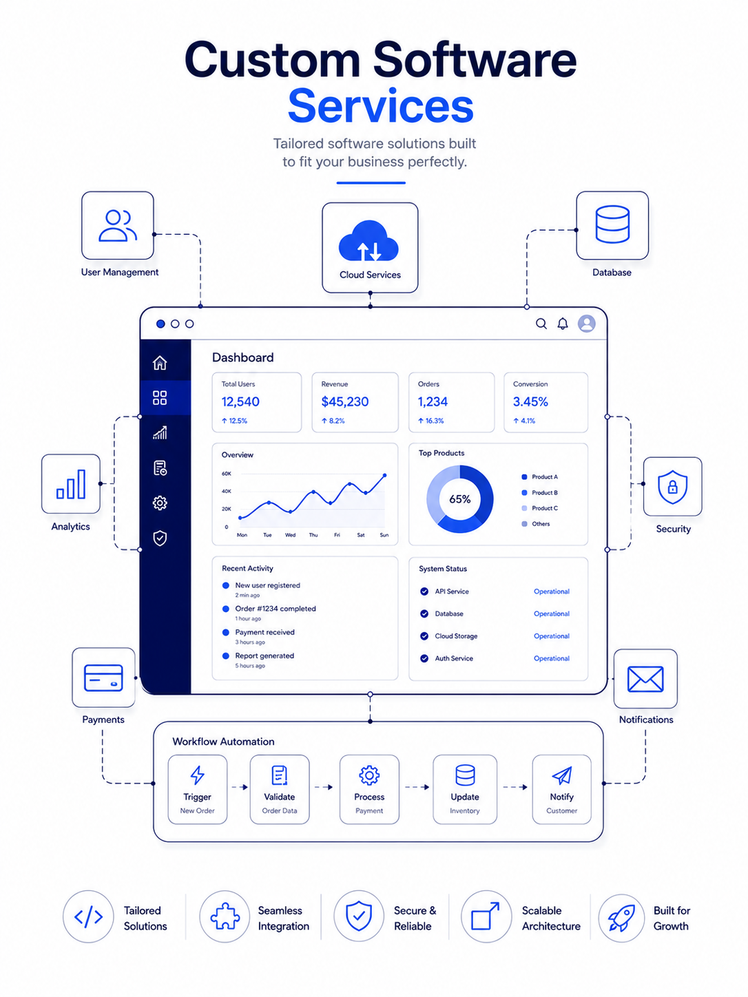 custom software services service illustration