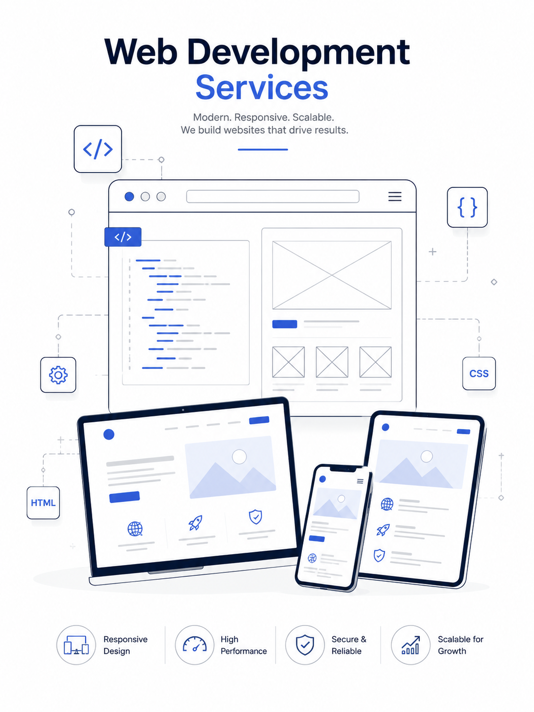 web development services service illustration