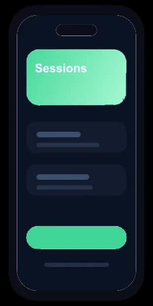 Mobile product flow screen