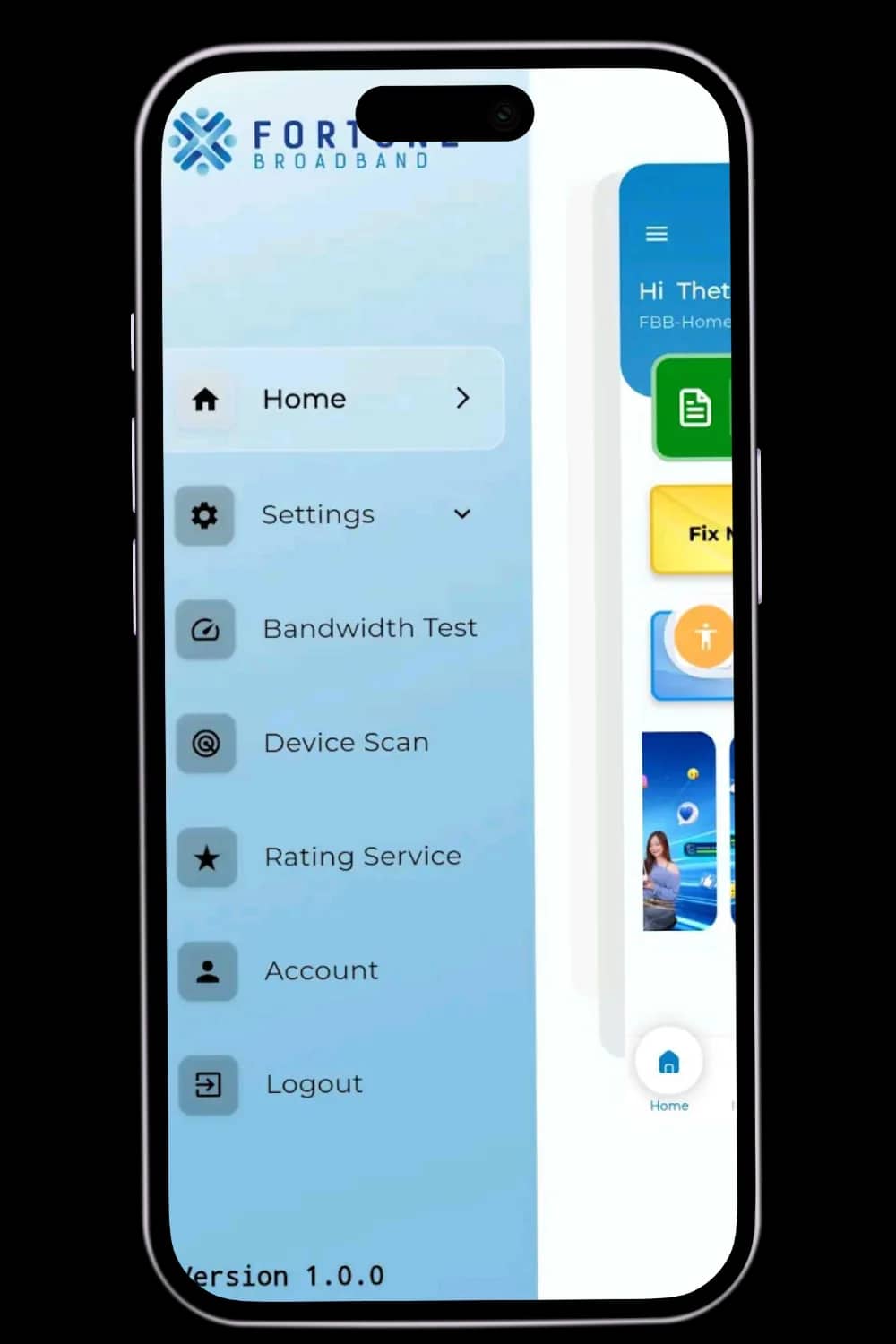 Fortune mobile product screen 2