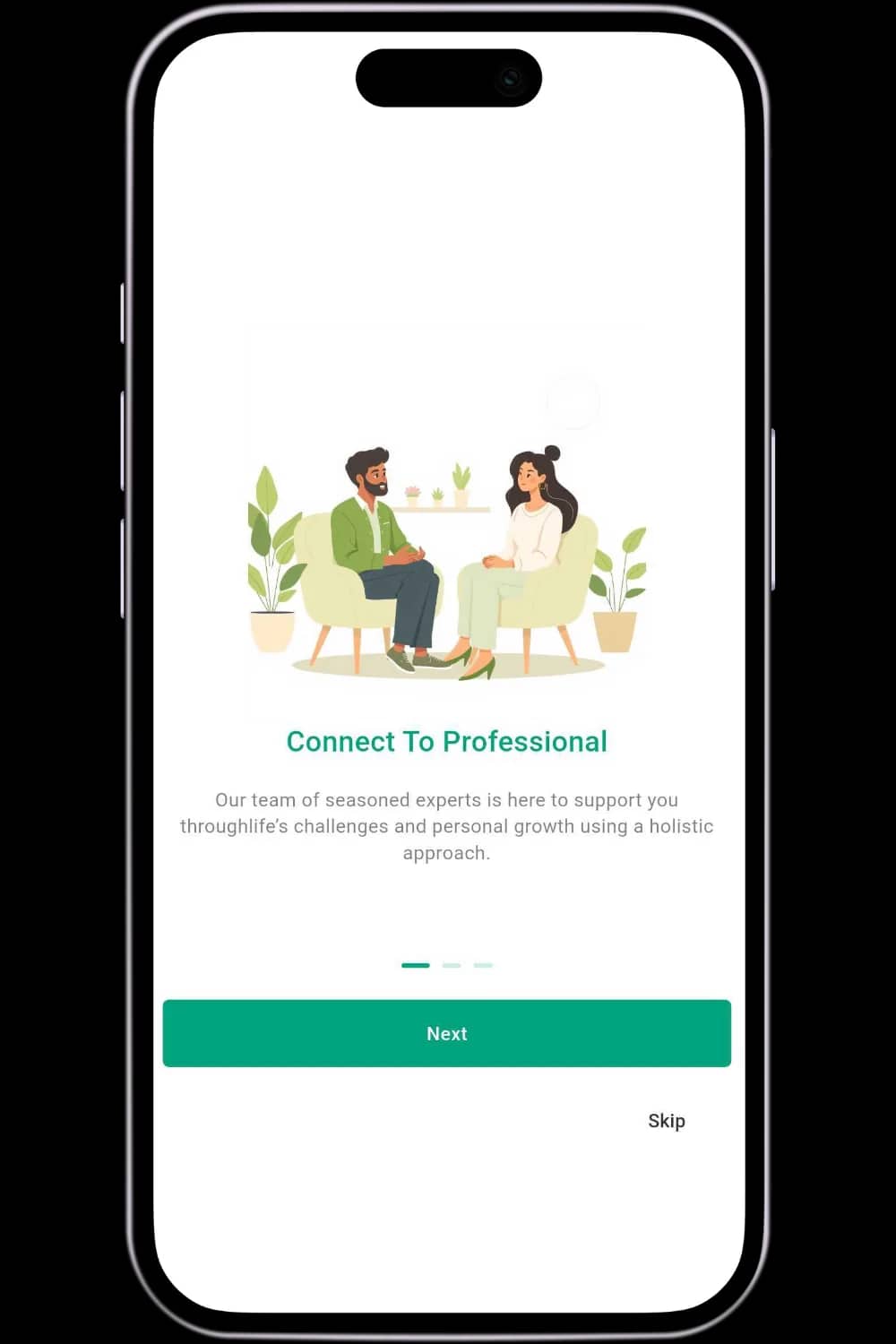 Serenity mobile product screen 2